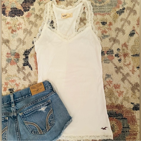 Vintage Hollister Lace Trim Cami - Picture 1 of 3